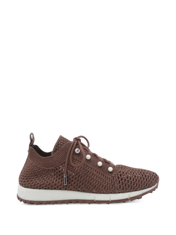 Jimmy Choo Veles sneakers verfraaid with parel – Beige (VELESQEH)