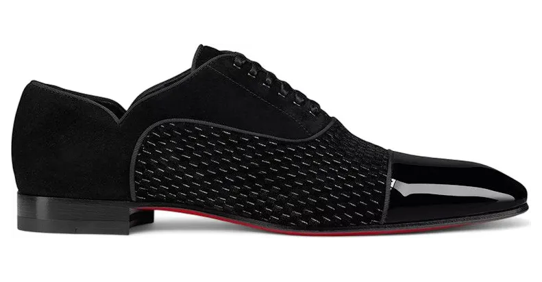 Christian Louboutin Greggy Chick Flat Oxford Shoes Black (3230782 BK01)