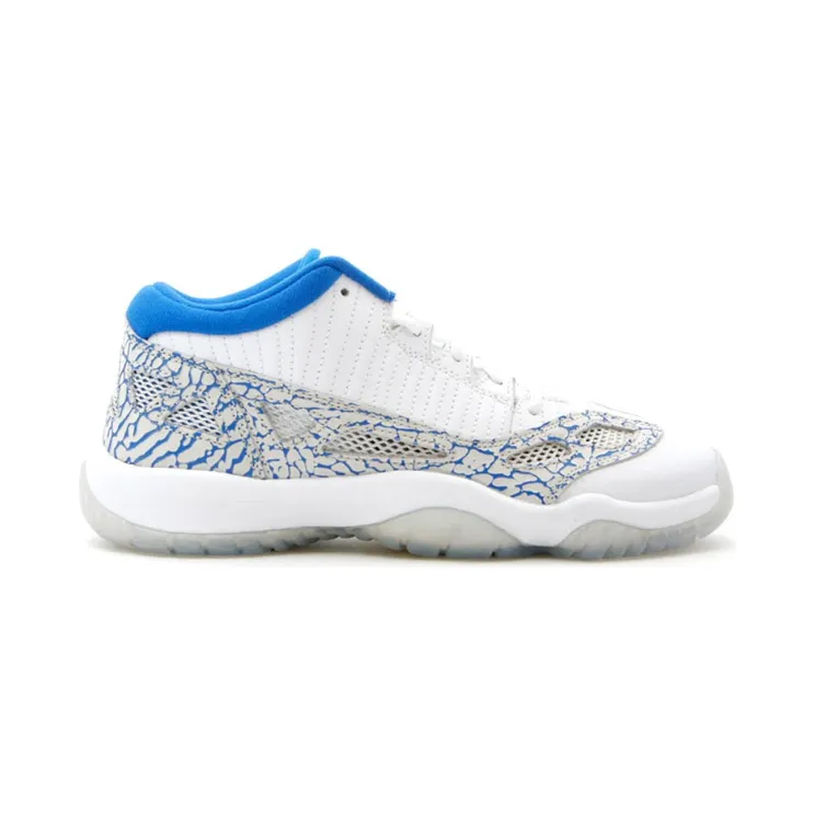 Jordan 11 Retro Low IE White Argon Blue (GS)