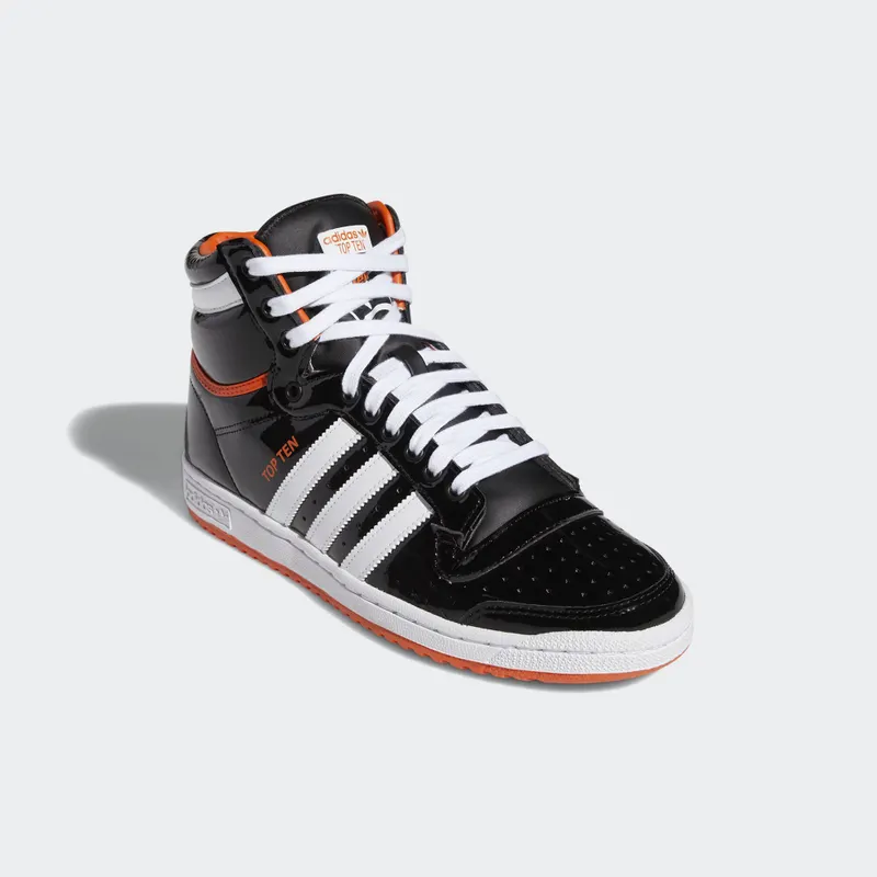 adidas Top Ten Hi Core Black Core Black/Cloud White/Orange (FV2449)