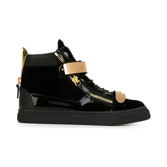 Giuseppe Zanotti High-Top-Sneakers mit Reißverschlüssen “Blue” (RM6099001)