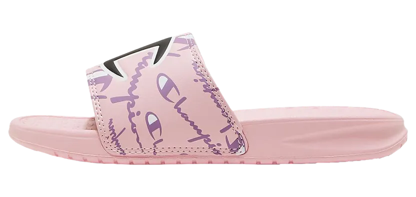 Champion Super Slides Warped PS “Pink Candy / White / Tinted Lavender” (CP101091P)