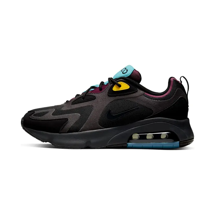 Nike Air Max 200 “Black / Bordeaux / University Gold / Anthracite” (AQ2568-001)