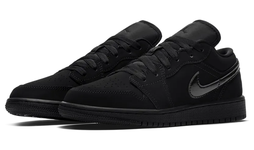 Air Jordan 1 Low (GS) Triple Black (553560-056)