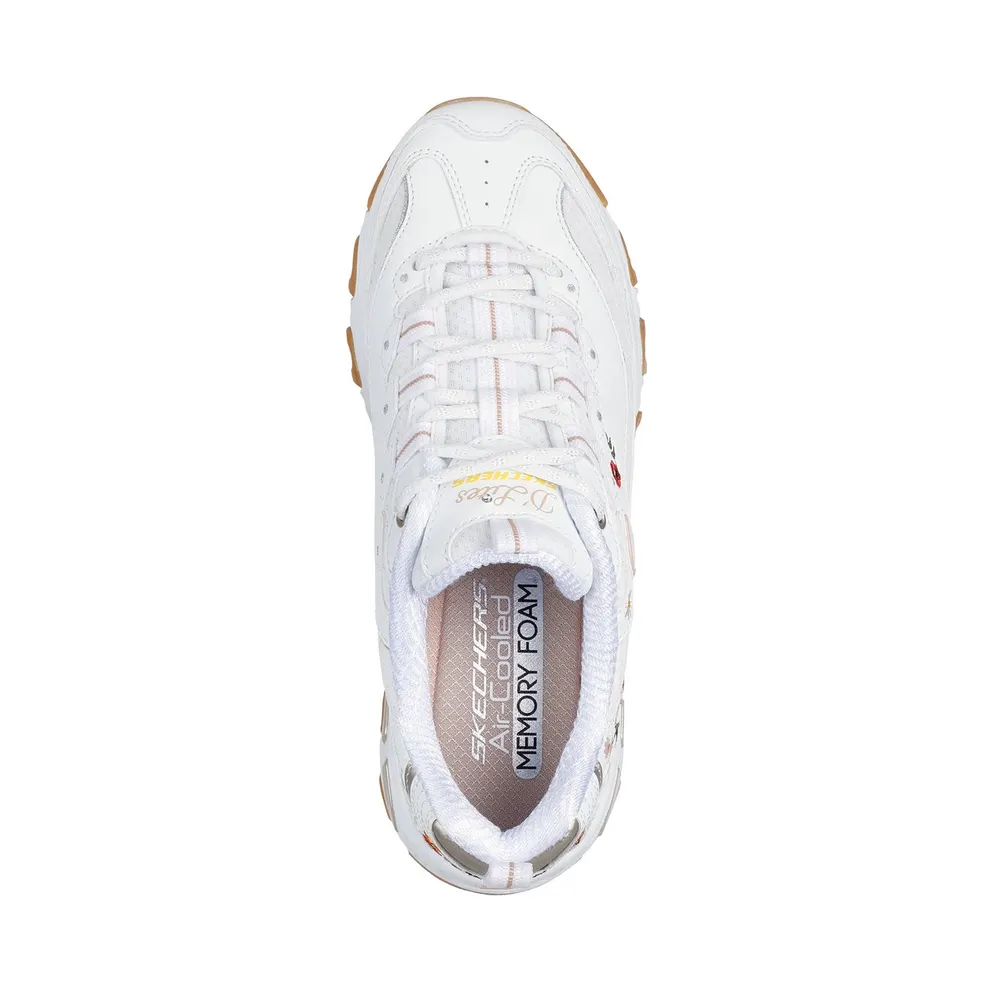 Skechers D’Lites – Spring Bloom Sneaker White