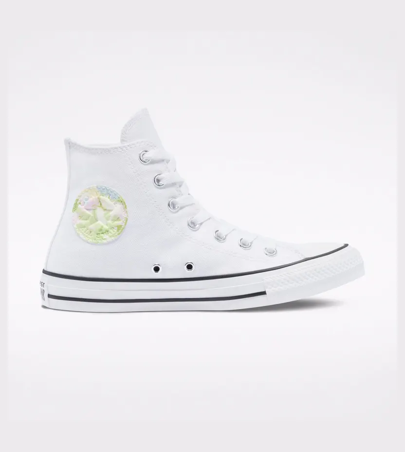 Converse Festival Chuck Taylor All Star High Top White/spring Green/black (570973C)