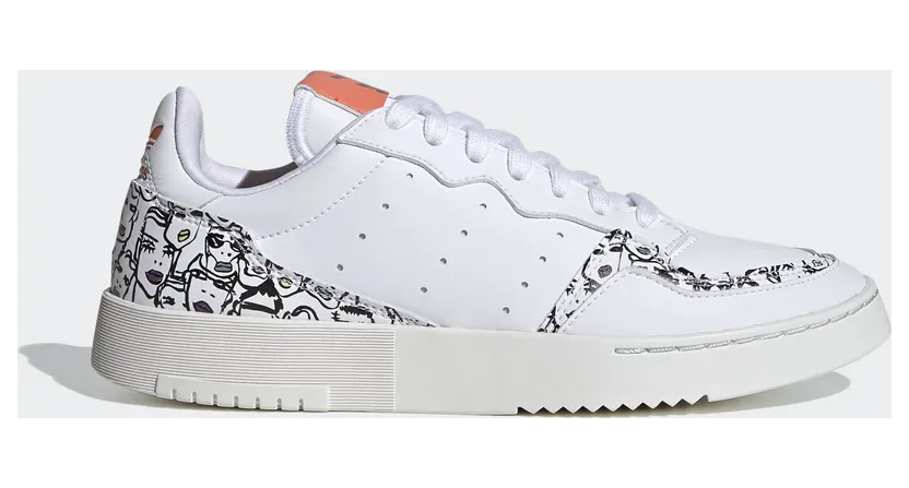 adidas Supercourt W Footwear White / Core Black / Semi Coral (EH1019)