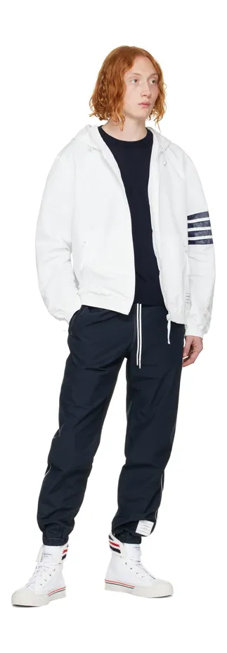Thom Browne White Collegiate Sneakers (MFD244A-01588) (5)
