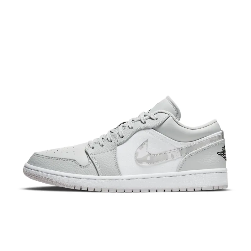 Jordan 1 Low White Camo White/Black-Neutral Grey (DC9036-100)