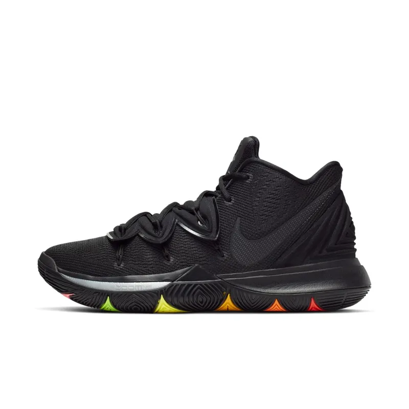 Nike Kyrie 5 Black Rainbow Soles Black/Black-Black (AO2918-001)