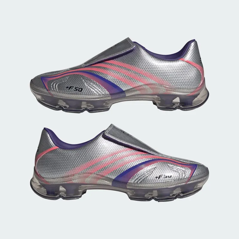 Adidas F50 WALKABLE Shoes Solar Purple / Solar Turbo / Silver Metallic (KH6570)