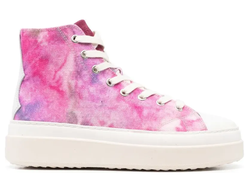 ISABEL MARANT High-Top-Sneakers mit Schnürung – Rosa (BK0024FAA1E78S)