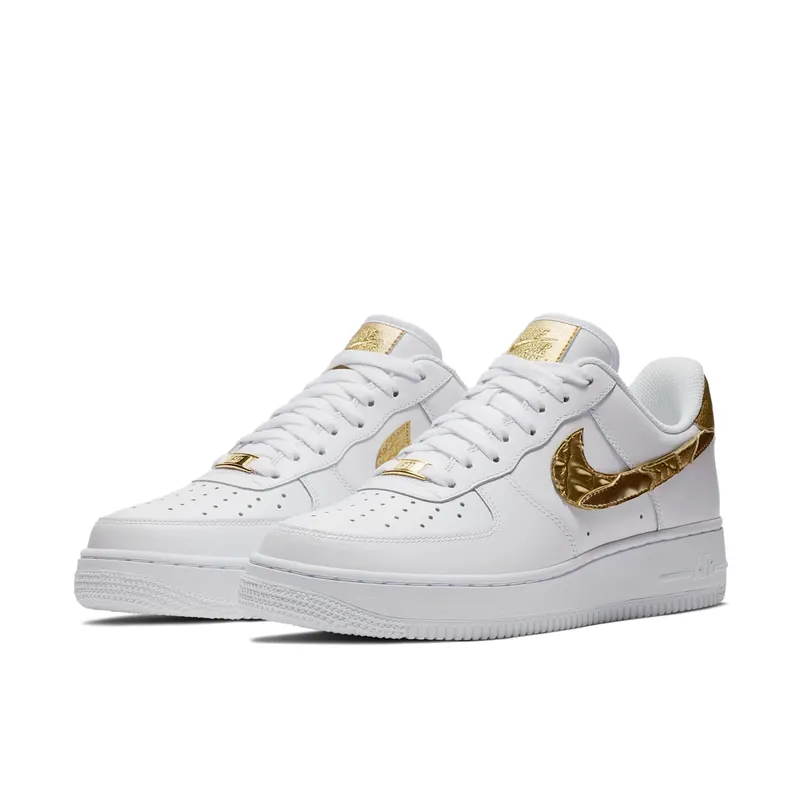 Nike Air Force 1 Low White CR7 Christiano Ronaldo Golden Patchwork (AQ0666-100)