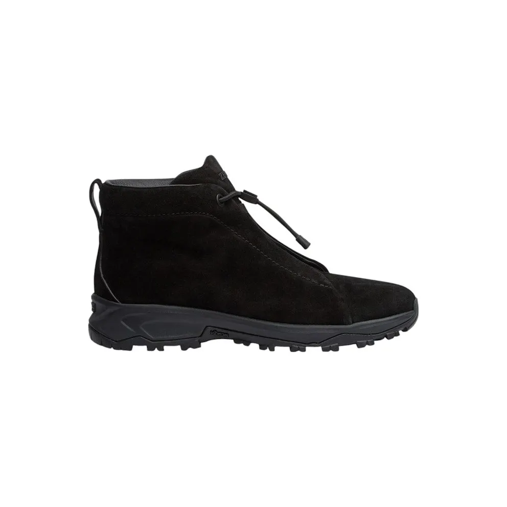 Zegna Suede Triple Stitch Vetta Sneakers Black (LHNVB.S5809Z.NEE)