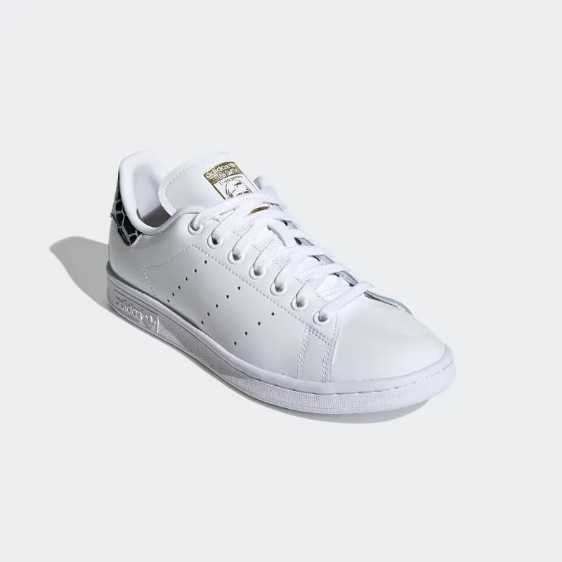 adidas Stan Smith Shiny Snakeskin (W) Cloud White/Core Black/Gold Metallic (FV3422)