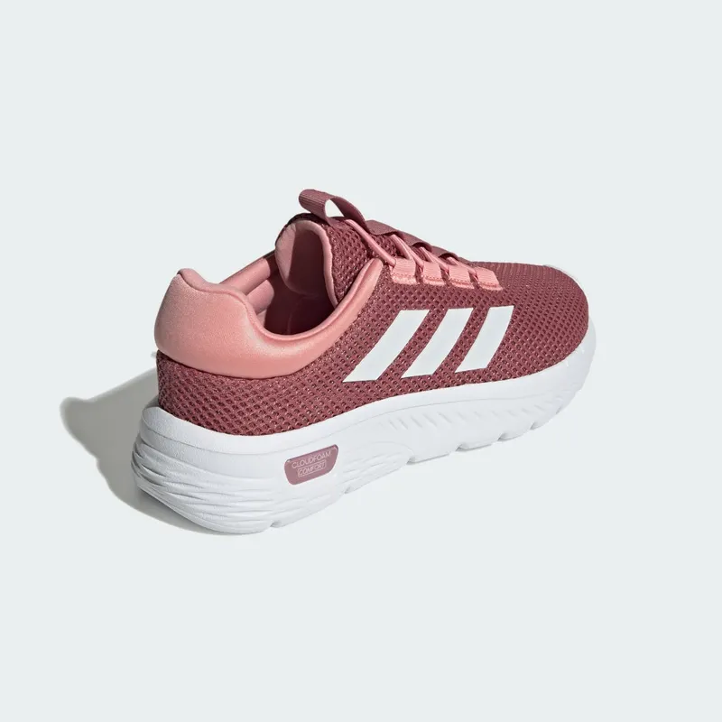 Adidas Cloudfoam Comfy Elastic Lace Preloved Crimson / Cloud White / Semi Pink Spark (IH6049)
