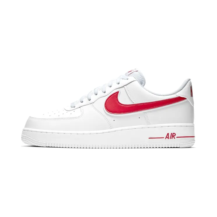 Nike Air Force 1 07 White Red (2019) “White / Gym Red” (AO2423-102)