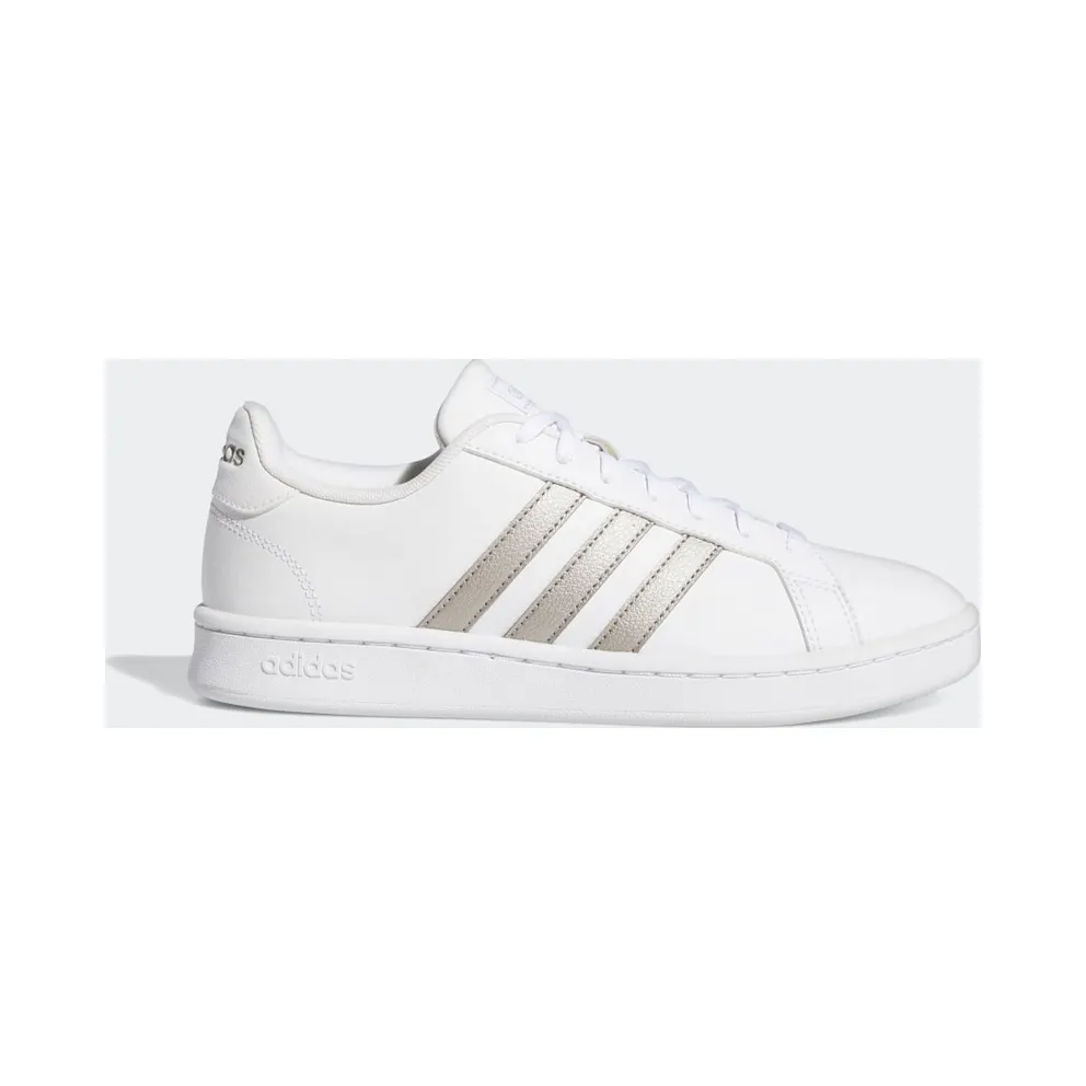 adidas Grand Court Schuh Cloud White / Platin Met. / Cloud White (F36485)