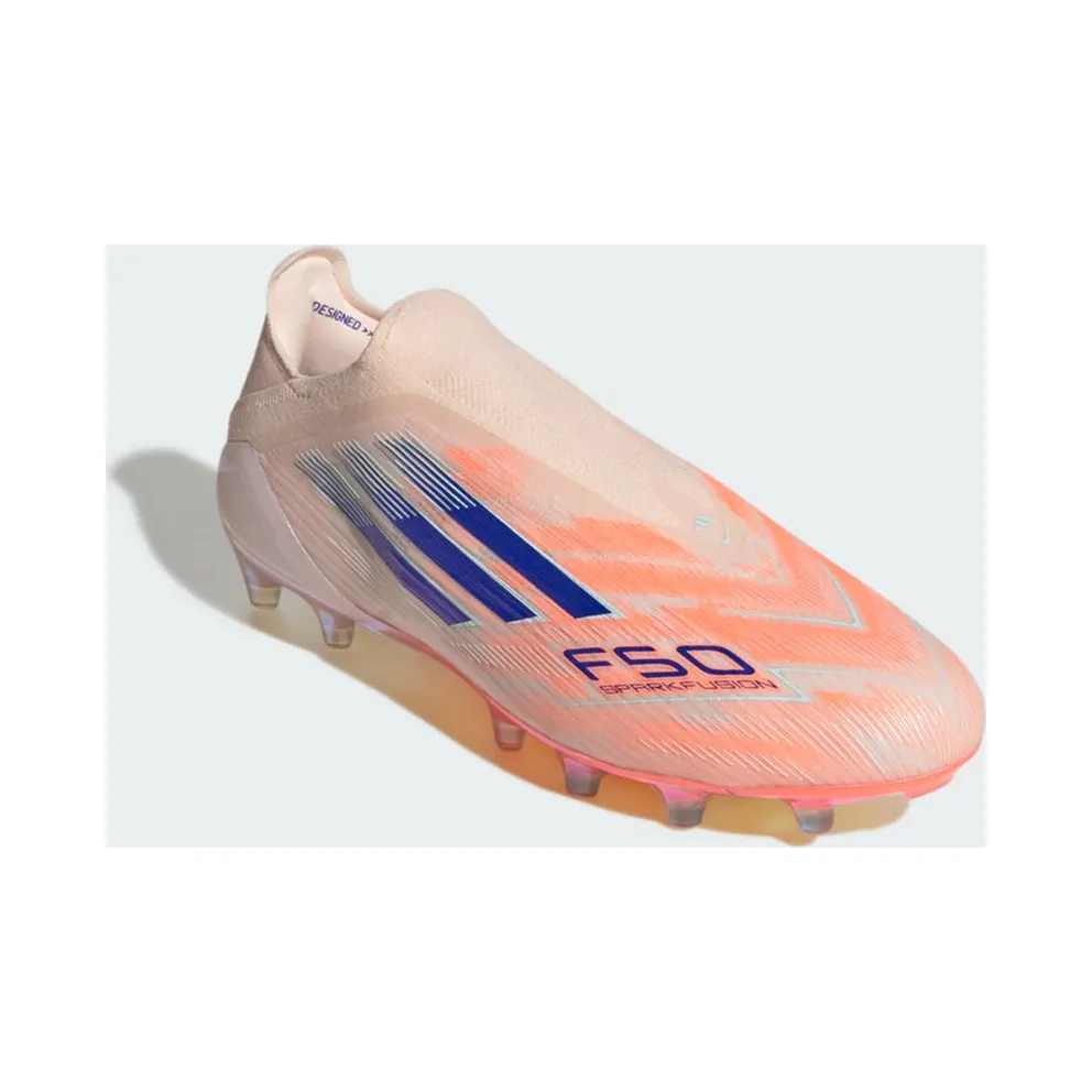 Adidas F50 Sparkfusion Elite Laceless FG “Bliss Orange / Lucid Blue / Beam Orange” (JQ6354)