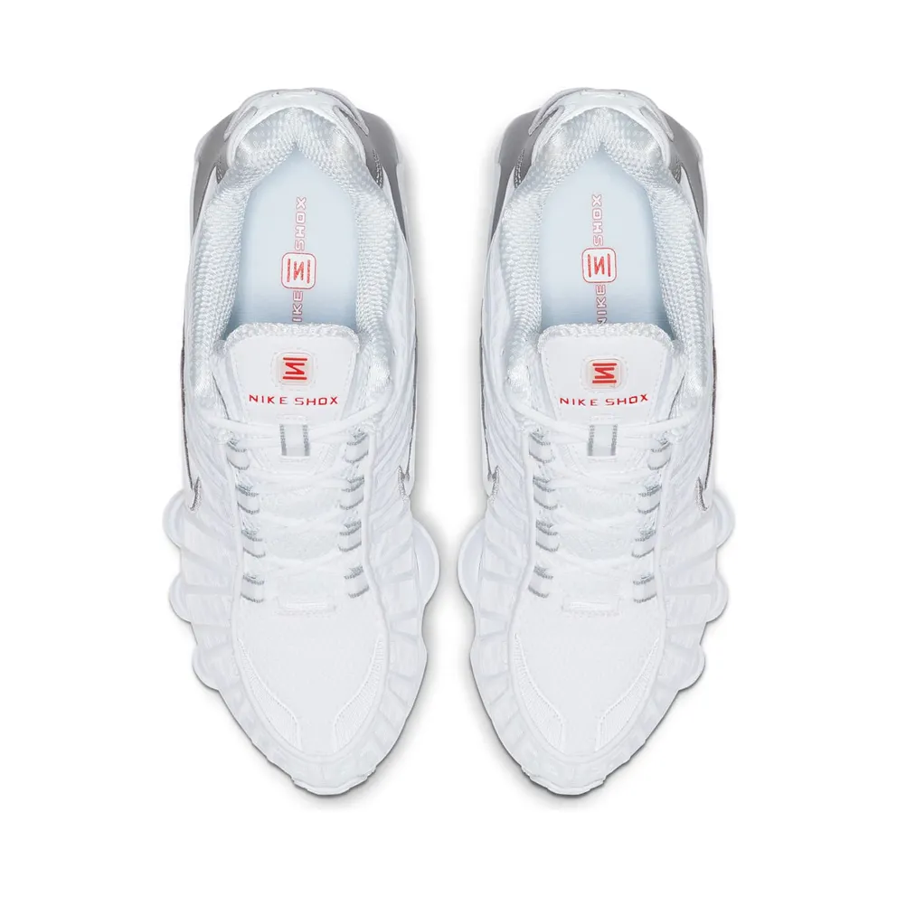 Nike Shox TL White Metallic Silver (W) White/Metallic Silver-Max Orange-White (AR3566-100)