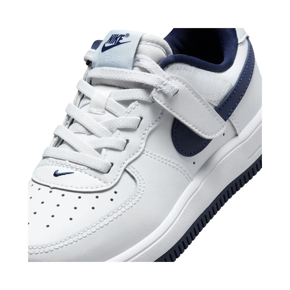 Nike Force 1 Low EasyOn PS “White Football Grey Midnight Navy” (FN0237-104)