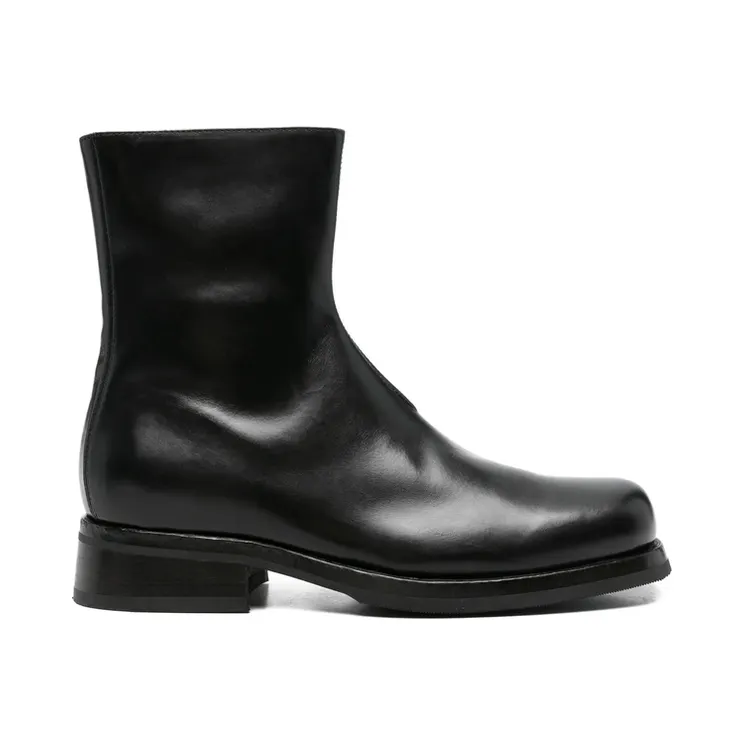 Eraldo Side-zip Leather “Black” (Auris/U Black) (AURISUNERO)