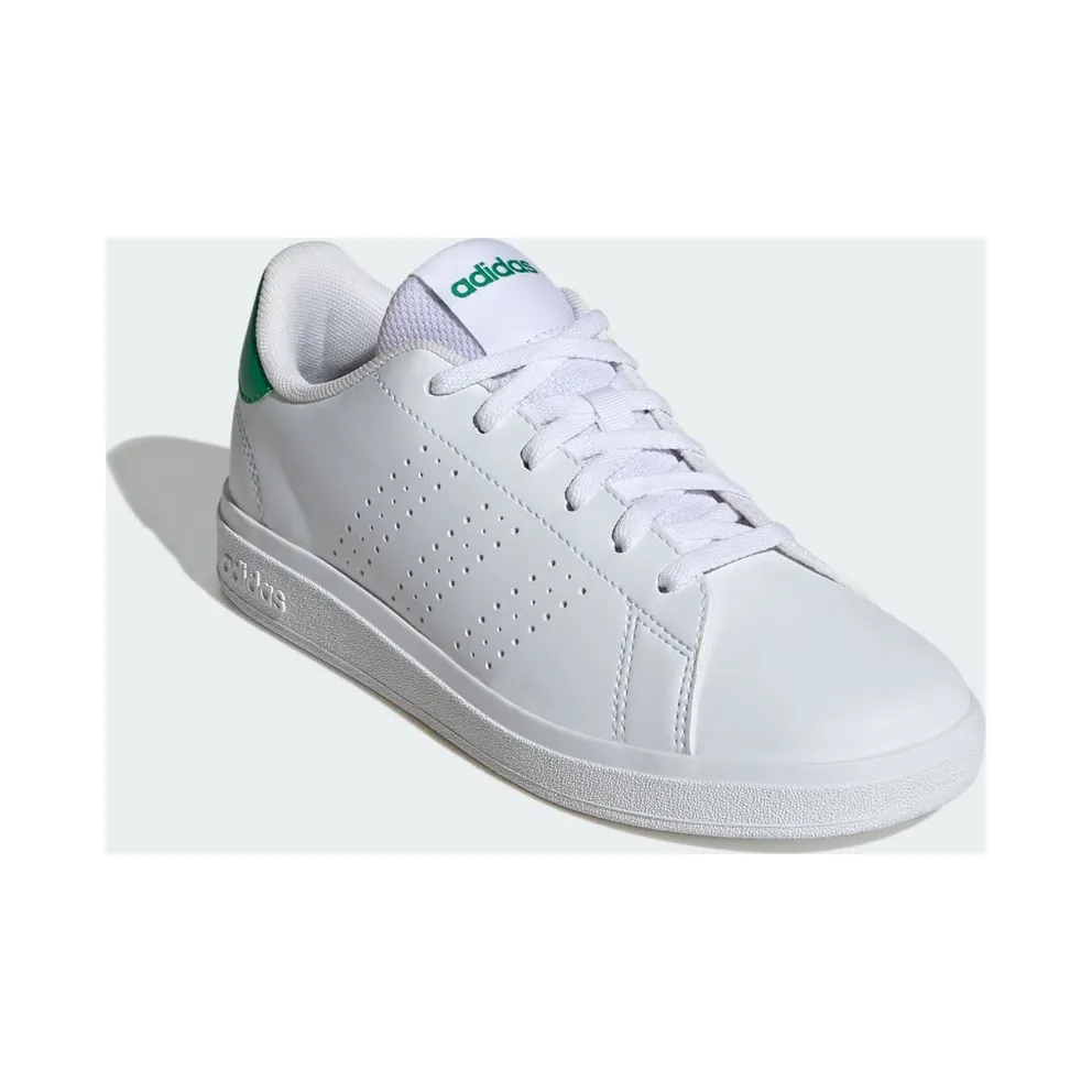 Adidas Advantage Base 2.0 Kids Cloud White / Cloud White / Green (ID3889)