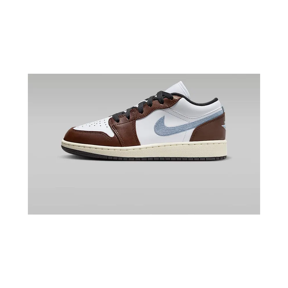 Air Jordan 1 Low GS “Brown White Blue” (FQ8156-142)