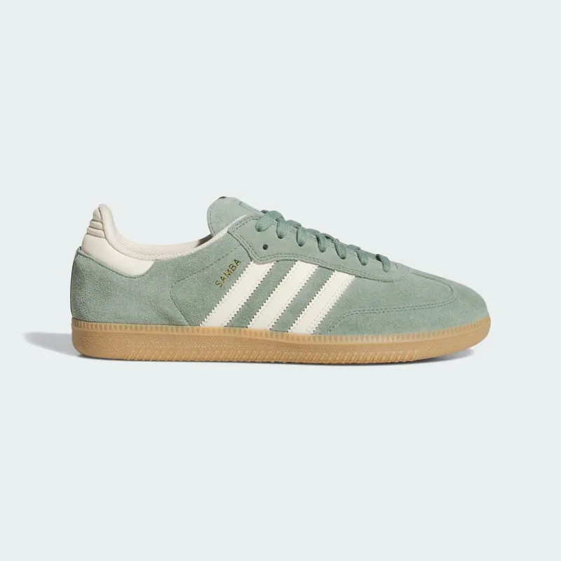 Adidas Samba Silver Green / Wonder White / Gold Metallic (JP5859)