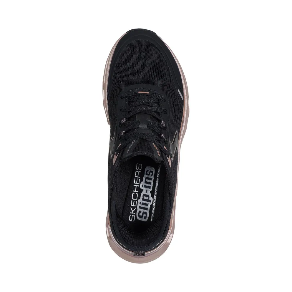 Skechers Slip-ins: Glide-Step Altus – Starlight Shine Sneaker Black/Roos Gold