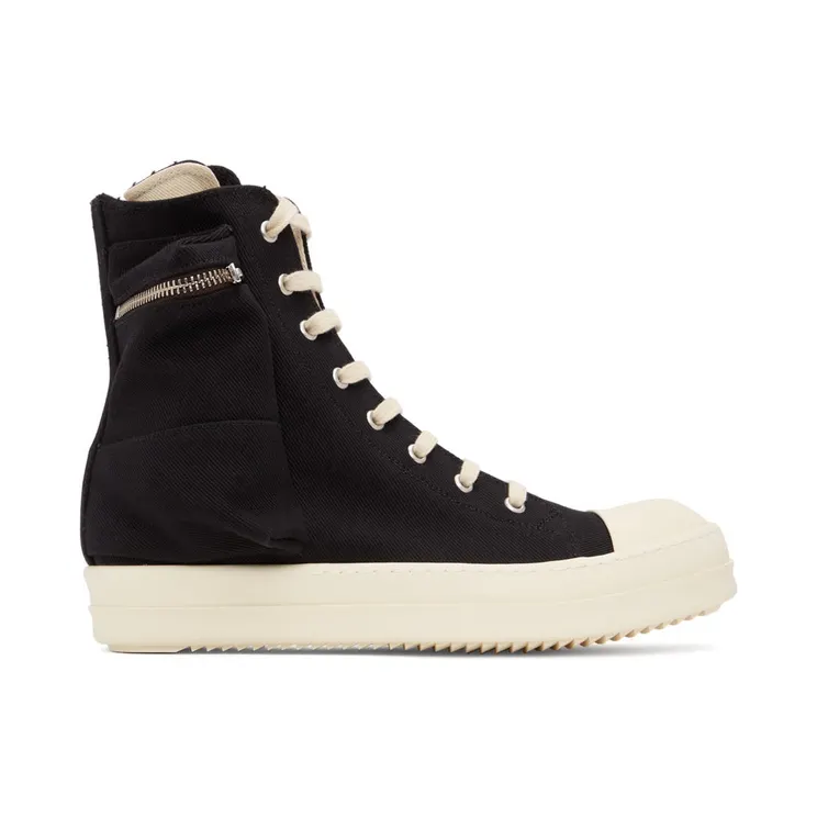 Rick Owens Drkshdw Black Cargo High Sneakers (DU01B7801 DM)