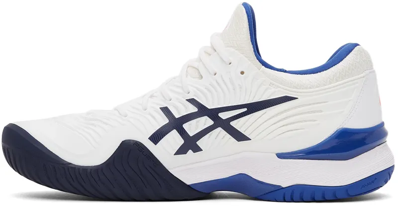 Asics White & Blue Court FF2 (1042A076-103)