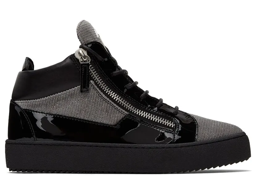 Giuseppe Zanotti Black & Grey Kriss Sneakers (RU00061-89426)