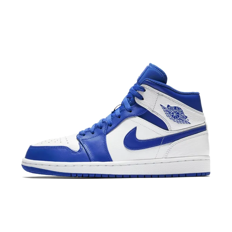 Jordan 1 Mid Hyper Royal White/Hyper Royal-White (554724-114)