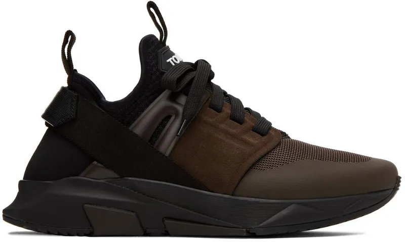 TOM FORD Khaki Jago Low-Top (J1100T-TOF001)