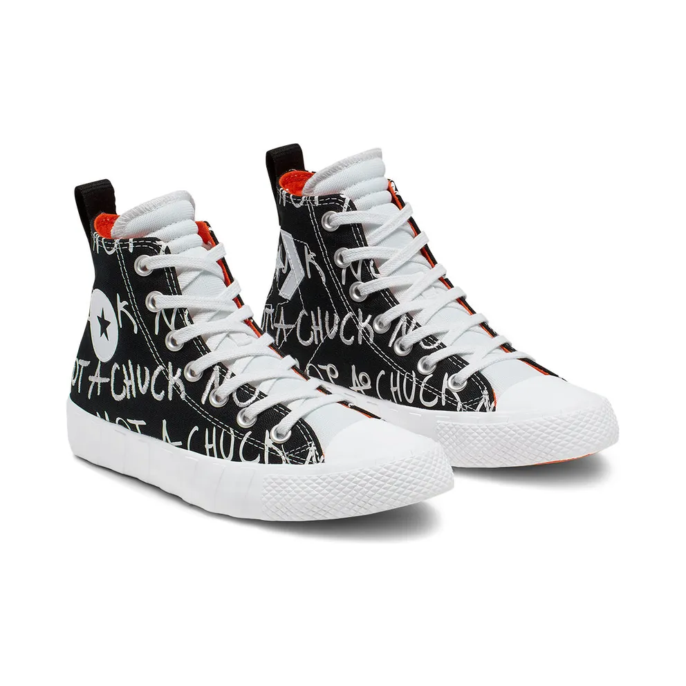 Converse UNT1TL3D High Top Black/white/bold Mandarin (266514C)