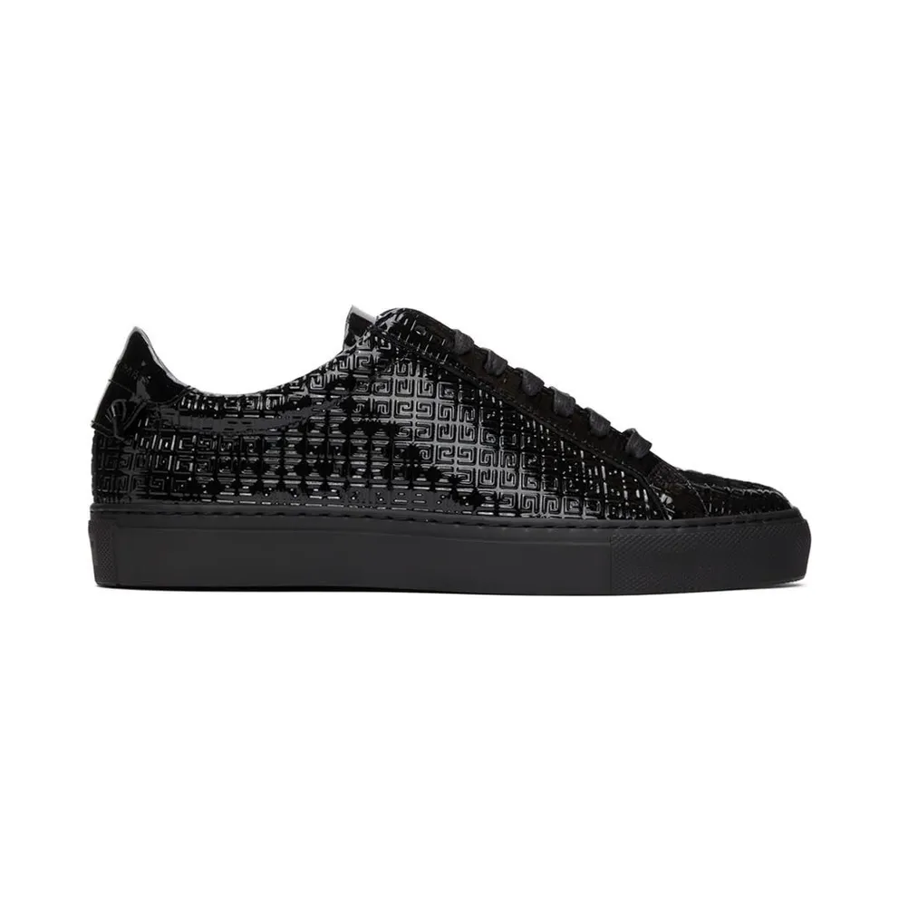Givenchy Black 4G Patent Leather Urban Street Low (BE0003E17W)