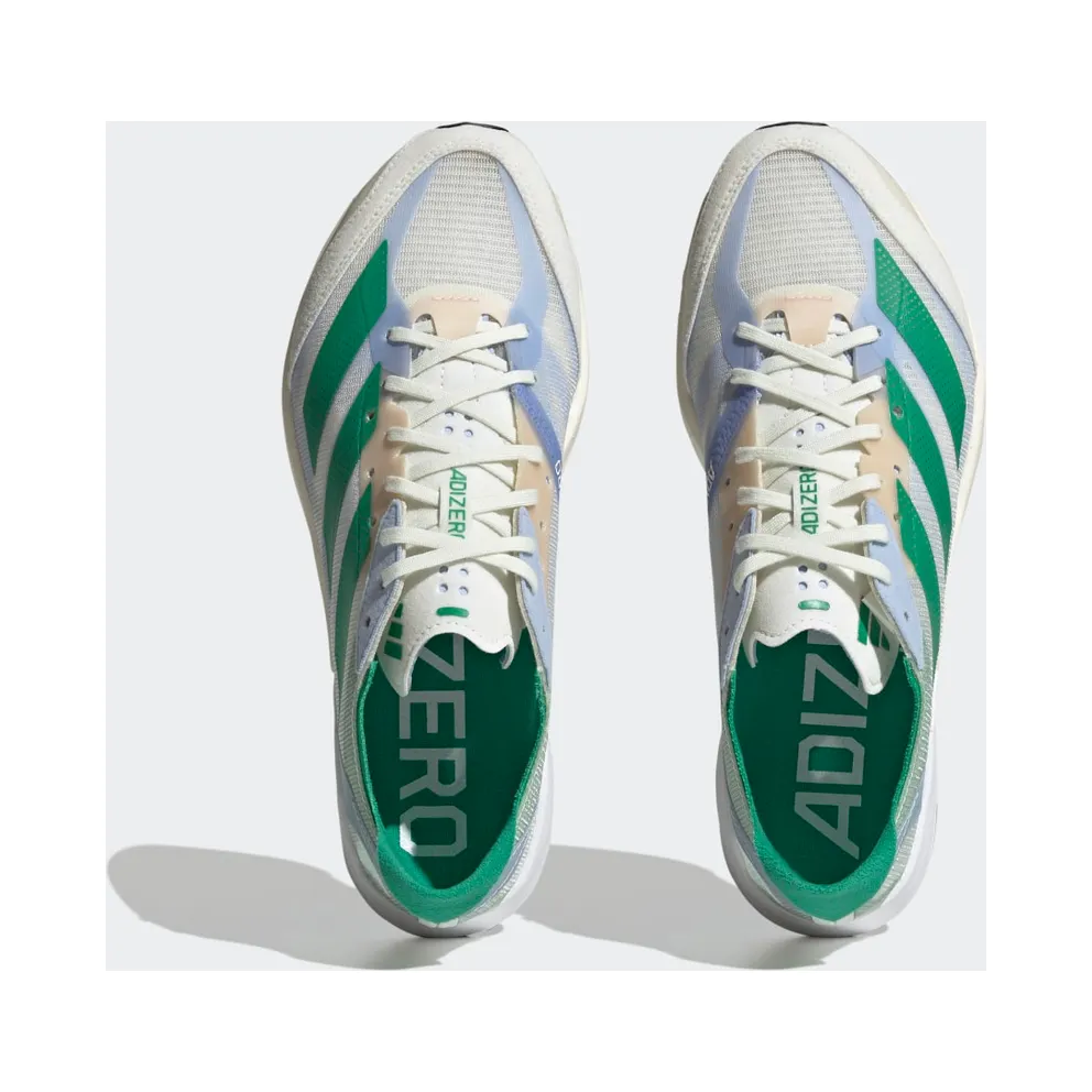 adidas Adizero Adios 7 White Tint / Court Green / Blue Dawn (HQ3692)
