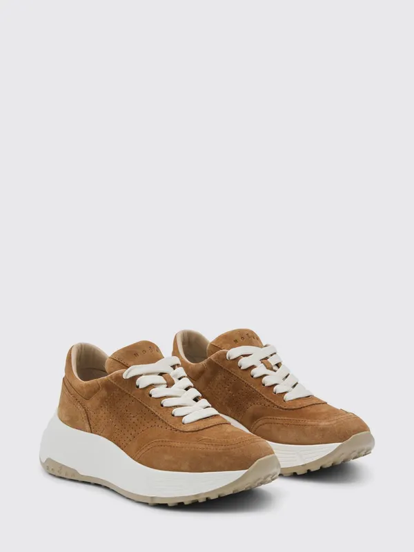 Hogan Suede Platform Camel (HXW6690GC10BTMC811)