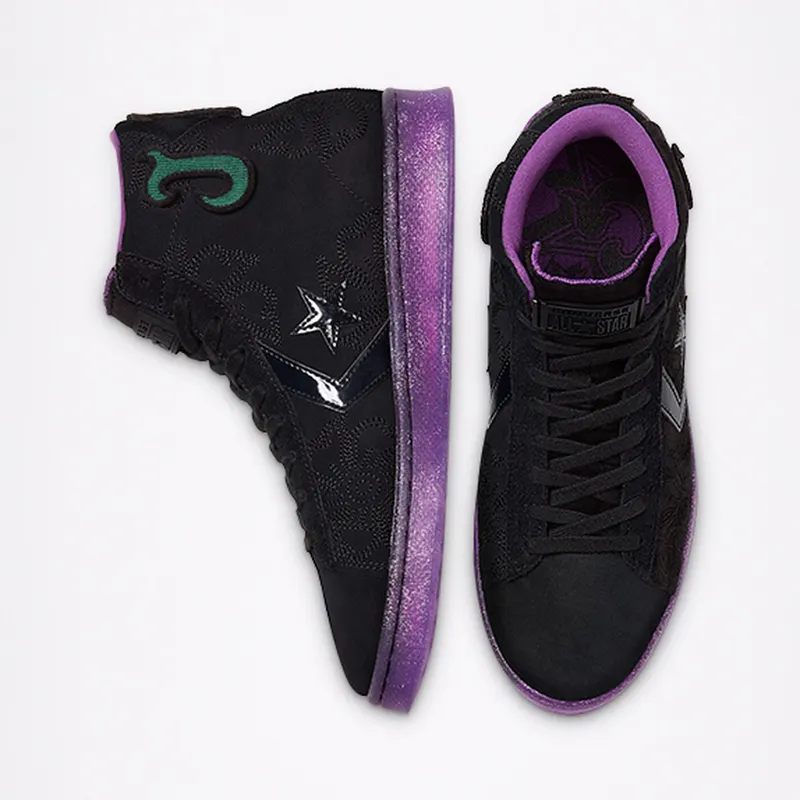 Converse Joe Freshgoods x Pro Leather High ‘Black Purple’ Black/Black/Amaranth Purple (170645C)