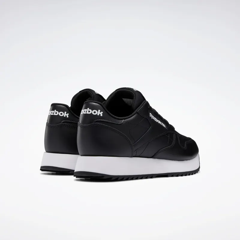 Reebok Classic Leather Ripple Shoes Core Black / Core Black / Cloud White