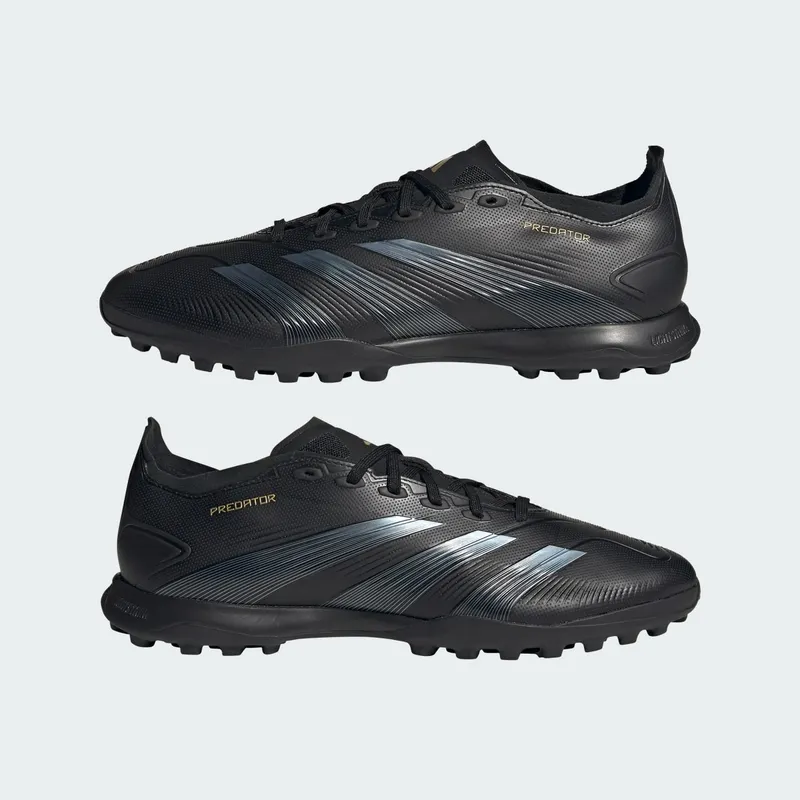 Adidas Predator League Turf Soccer “Core Black / Carbon / Gold Metallic” (IF6377)