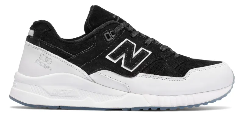 New Balance 530 Suede Black Black/White (M530CBA)
