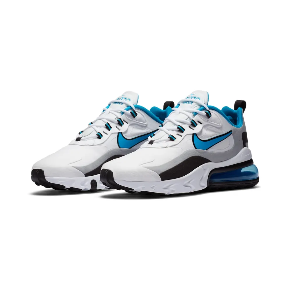 Nike Air Max 270 React White Sky Blue White/Black/Grey (CT1280-101)