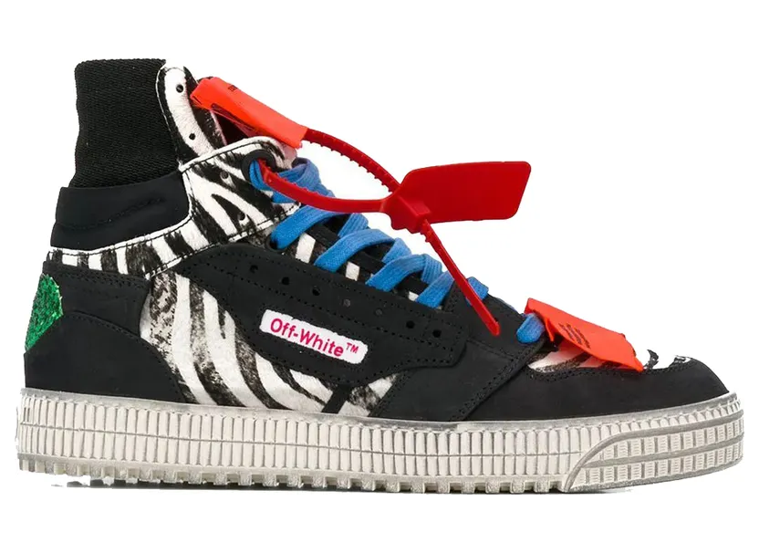 OFF-WHITE Off Court 3.0 High Black Zebra FW19