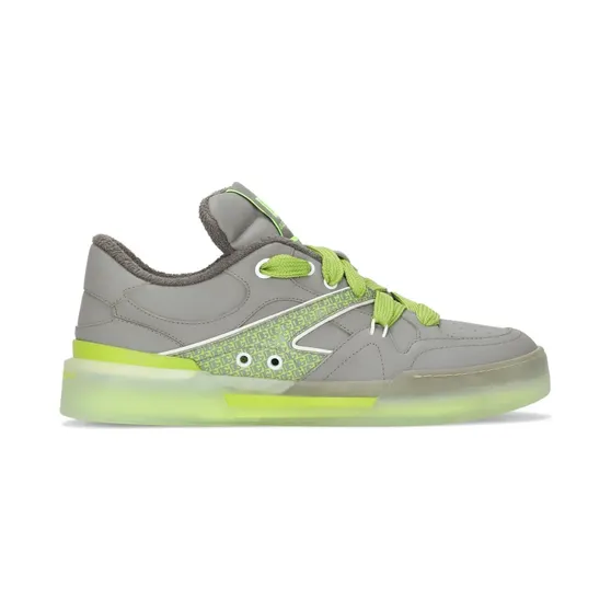 Dolce & Gabbana Dolce & Gabbana New Roma low-top en logopatch “Grey” (CS2211AR729)