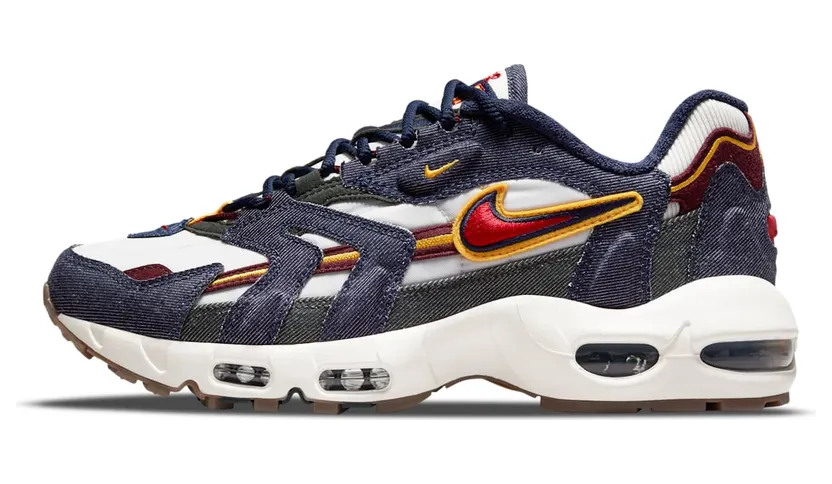 Nike Air Max 96 II QS Blackened Blue (2021) – “Blackened Blue / Gym Red / Light Bone” (DJ6742-400)