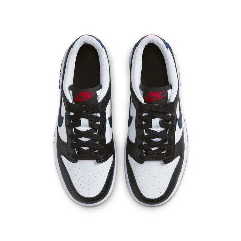Nike Dunk Low “Black / White / University Red / Midnight Navy” (HJ9202-001)