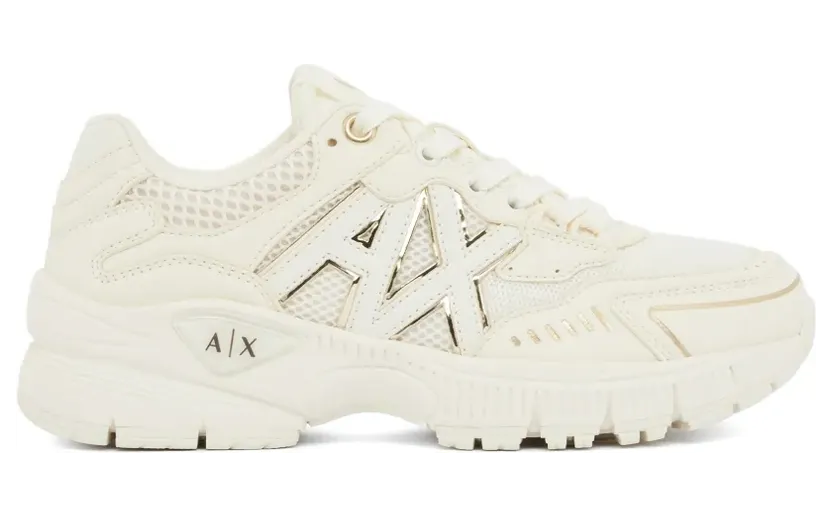 Armani Exchange Sneakers mit Logo-Patch – Weiß (XW002153AF22757MZ128)