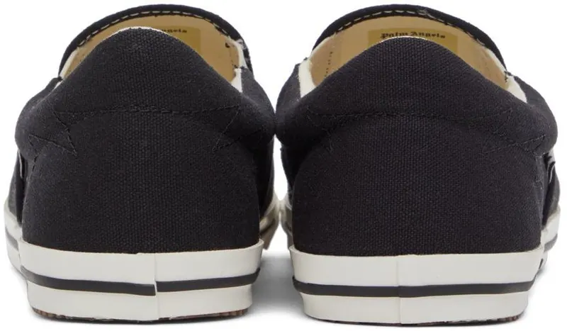 Palm Angels Black Vulcanized Low-Top Sneakers (PMIA074S22FAB0011001)